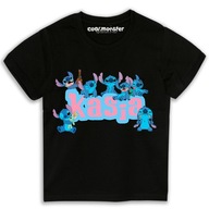 Stitch T-Shirt Detské tričko s menom SUPER DARČEK Bavlna Premium