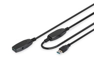 Kabel przedłużający USB 3.0 SuperSpeed Typ USB A/USB aktywny czarny 10m