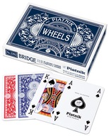 Luxusné hracie karty Double Wheels Poker Bridž 15+ Piatnik