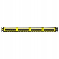 Patch panel 19'' Netrack 24-porty kat. 6 UTP,