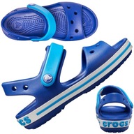 CROCS SANDAŁY DZIECIĘCE KLAPKI CROCBAND SANDAŁKI KROKS NA RZEPY r. 30-31