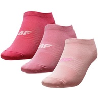 36-38 Dievčenské ponožky 4F svetlo ružová, ružová