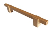 Uchwyt meblowy drewniany dębowy Reling dł. 230mm