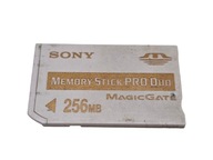 Karta SONY Memory Stick PRO DUO 256MB MAGIC GATE - BIAŁA ZŁOTA