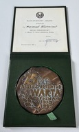 MEDAL 75-LAT K.S.WARTA POZNAŃ 1912-1987 - ZPM CEGIELSKI POZNAŃ