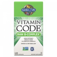 GARDEN OF LIFE Vitamínový kód RAW B-komplex (120 kapsúl)