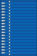 Etykiety szkółkarskie pętelkowe 11x140 mm 180 szt. niebieskie