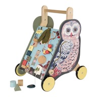 Manhattan Toy: drevený vozík na tlačenie sova Wildwoods Owl Push-Cart