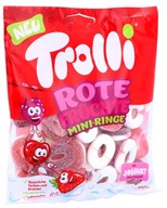 Żelki Owocowe TROLLI Rote Früchte Mini-Ringe Truskawka Malina Wiśnia 150g