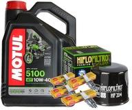 DCPR6E ZESTAW OLEJ MOTUL 10W40 4L FILTR ŚWIECE HONDA VT VTX 1300 04-13