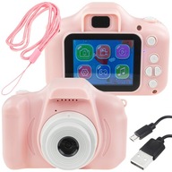 Detský fotoaparát R2Invest X2 40 Mpx odtiene ružovej