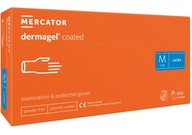 Latexové rukavice bez púdru Mercator Medical Dermagel Coated 100 ks biele