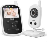 Niania elektroniczna GHB biały przenośna BABY MONITOR NA DZIECI DLA DZIECKA