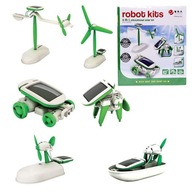 ROBOT SOLARNY 6w1 POJAZDY SOLARNE ROBOTY KREATYWNY ZESTAW EDUKACYJNY