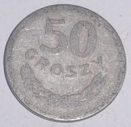 50 groszy - Polska - moneta z czasów PRL - aluminium - 1949 rok