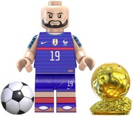 Figúrka futbalové kocky Karim Benzema + Zlatá lopta