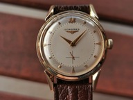 Longines złoto 14K, 54s,dual tone dial,spider lugs