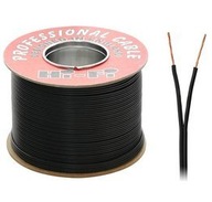 Przewód kabel głośnikowy SMYp 2 x 0.35 czarny 1mb