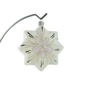 Karácsonyfadísz csillag nagy fehér