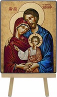 MAJK ikona religijna ŚWIĘTA RODZINA PREZENT NA CHRZEST 18 x 23 Średnia
