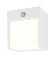 Biela kocka nástenná lampa so snímačom pohybu