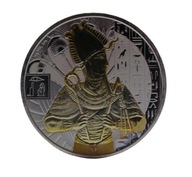 Sierra Leone: Egyptian Gods - Osiris, SREBRO Ag 999, 1oz, ZŁOCENIE Au 24k