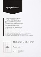 G6408 Amazon Basics štítky 48.5x25.4mm 100ark