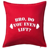 BRO, DO YOU EVEN LIFT? poduszka 50x50 prezent