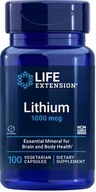 LIFE EXTENSION LIT 1000MCG 100K LITHIUM NERWY SAMOPOCZUCIE SPOKÓJ