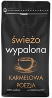 Kawa ziarnista Do ekspresu 1kg ŚWIEŻO PALONA 100% Arabica smakowa KARMELOWA