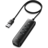 Hub rozdzielacz USB Ugreen, 4x USB-A 3.0, port zasilania USB-C, 5Gbps