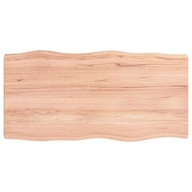 Doska stola svetlohnedá 80x40x(2-4) cm drevo s prírodným okrajom