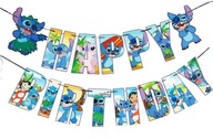 GIRLANDA URODZINOWA BANER LILO STITCH HAPPY BIRTHDAY URODZINY 230cm