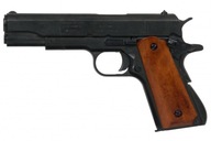 Replika pištole M1911 A1 čierna / drevo