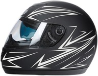 KASK MOTOCYKLOWY MAT NA SKUTER MOTOR Z SZYBĄ JST L