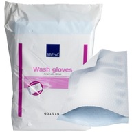 Umývačky hygienické rukavice na umývanie tela podfóliované 50ks Airlaid Abena
