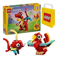 LEGO Creator 3 w 1 - Czerwony Smok, Feniks lub Ryba (31145)