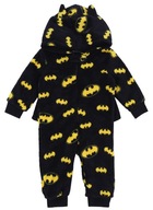 Čierne jednodielne pyžamo BATMAN 6-9 m 74 cm