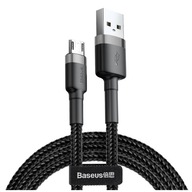 BASEUS SZYBKI KABEL USB - MICRO USB WZMACNIANY PRZEWÓD DO TELEFONU DŁUGI 2M