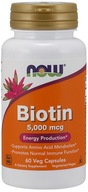 Now Foods Biotín 5000mcg 60vc