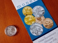 srebna moneta 10zł Reprezent Olimpijska Vancouver folder stan menniczy 2010