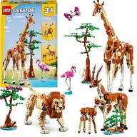 LEGO CREATOR 3V1 SAFARI DIVOKÉ ZVIERATÁ POHYBLIVÉ FIGÚRKY LEV ŽIRAFA 31150