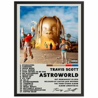 Travis Scot Astroworld Plagát Obrázok s albumom v rámčeku Darček