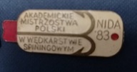 Odznaka wędkarska PZW Akademickie MP Nida 83