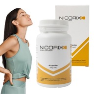 Tablety Nicorix na podporu odvykania od fajčenia bez priberania nikotínu 60 kaps