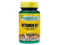 VEGANICITY Prírodný vitamín K2 100iu 60tab Kosti