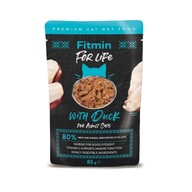 FITMIN FOR LIFE CAT ADULT 85G FILLETS DUCK 80%