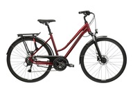 Trekingový bicykel Kross Trans 5.0 2024 rám DL 19 palcov Rubínový W-wa Veselý