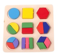 Układanka sorter edukacyjna nauka kształtów puzzle