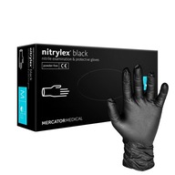 Rękawice RĘKAWICZKI nitrylowe NITRYLEX BLACK Czarne 100sz L